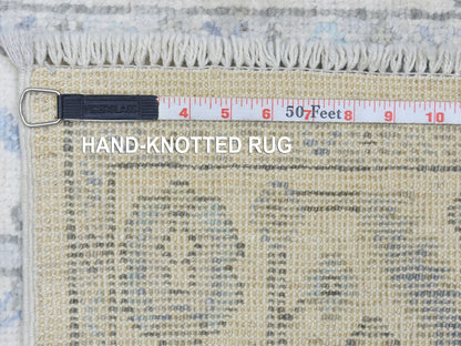 Oushak Oushak hand-knotted wool runner in Ivory, 2'8" x 15'4" — SKU O072837 (view 6)