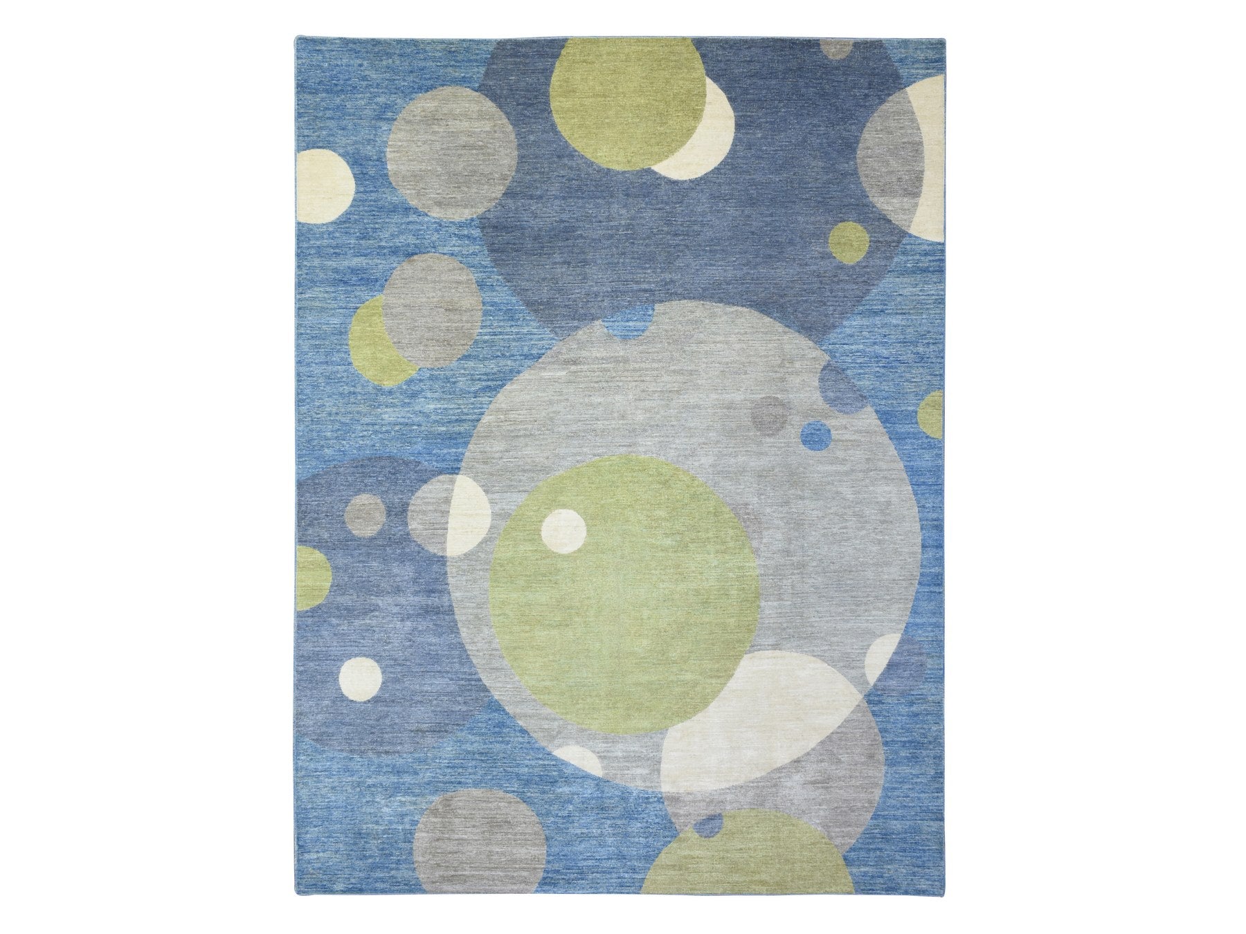 Modern / Contemporary hand-knotted wool rug in Multicolored, 9'1" x 12' — SKU O072883