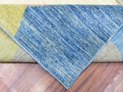 Modern / Contemporary hand-knotted wool rug in Multicolored, 9'1" x 12' — SKU O072883 (view 7)