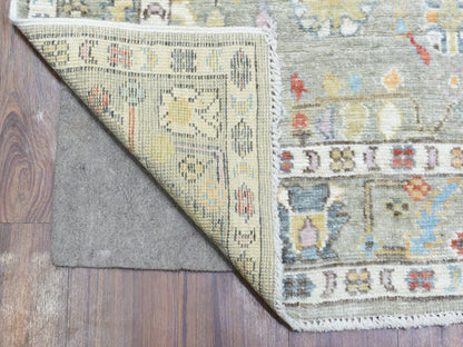Oushak Oushak hand-knotted wool runner in Gray, 4' x 11'10" — SKU O072904 (view 2)