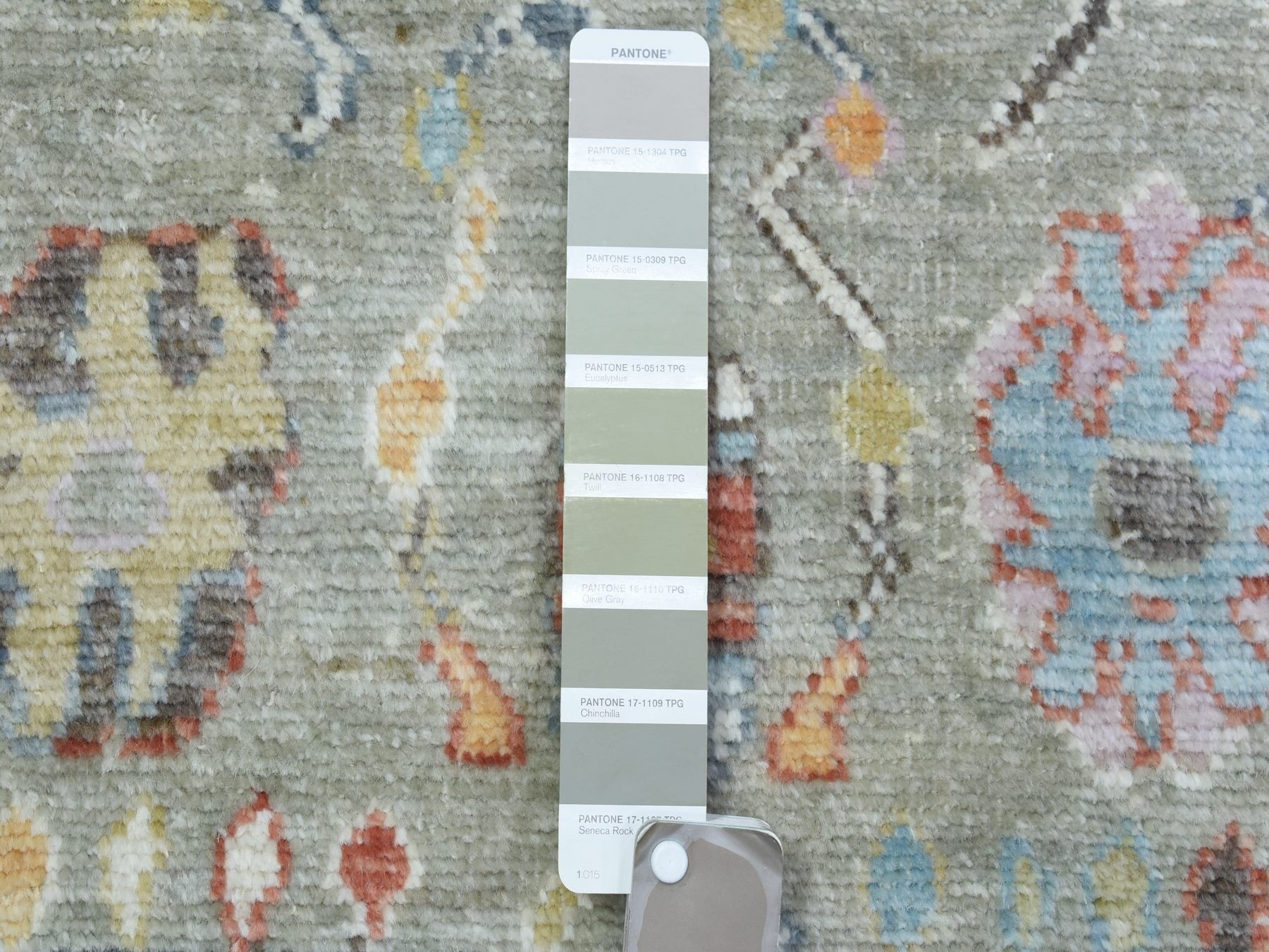 Oushak Oushak hand-knotted wool runner in Gray, 4' x 11'10" — SKU O072904 (view 3)