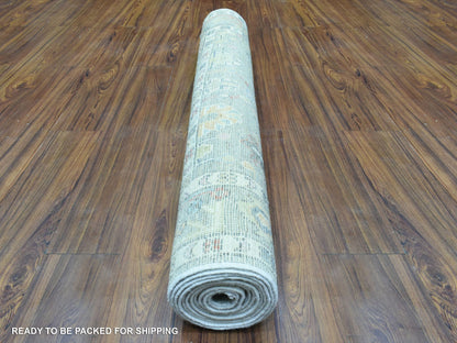 Oushak Oushak hand-knotted wool runner in Gray, 4' x 11'10" — SKU O072904 (view 4)
