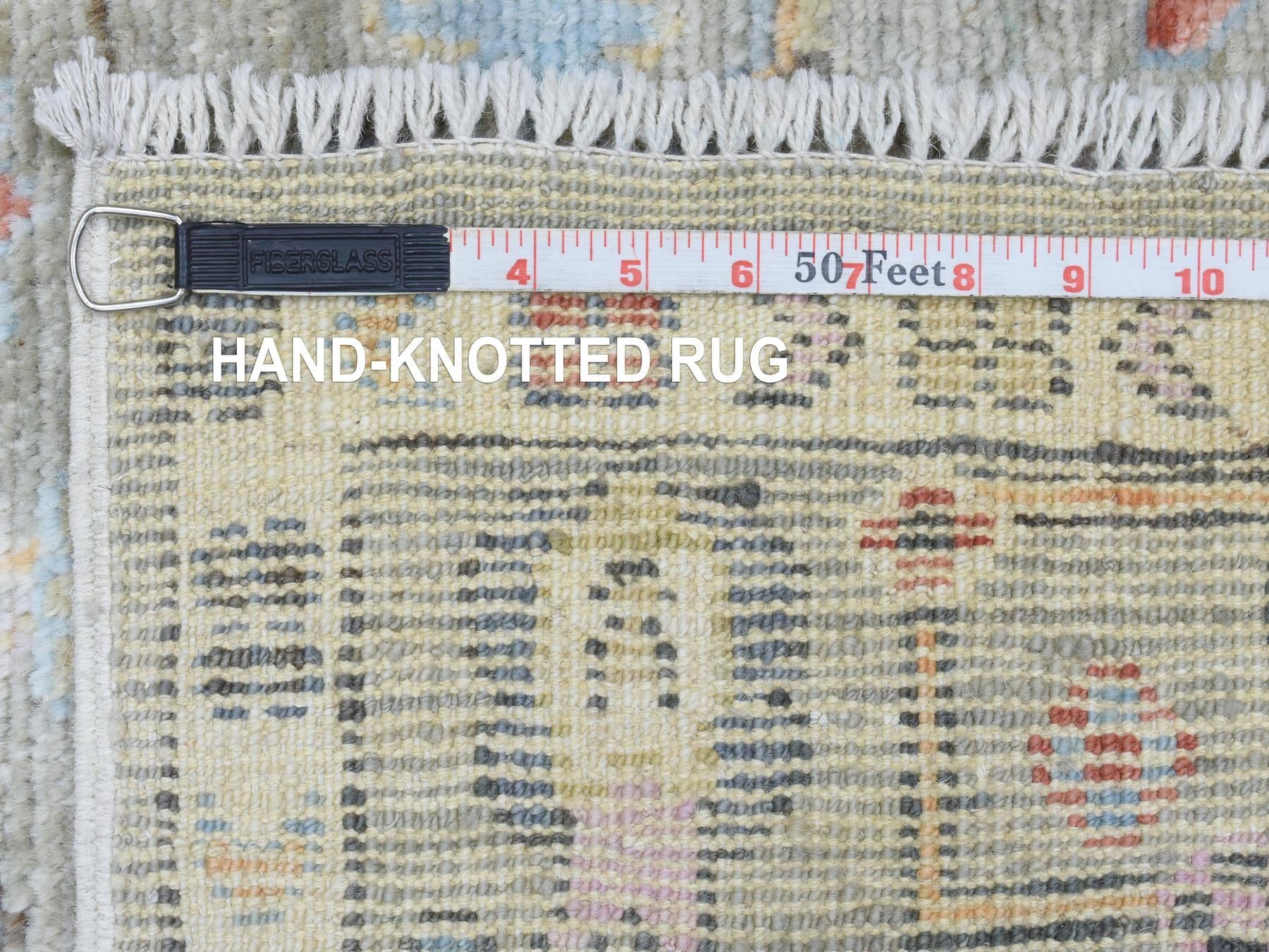 Oushak Oushak hand-knotted wool runner in Gray, 4' x 11'10" — SKU O072904 (view 6)