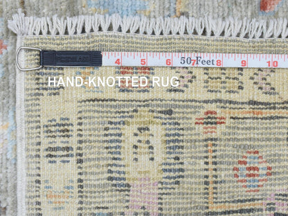 Oushak Oushak hand-knotted wool runner in Gray, 4' x 11'10" — SKU O072904 (view 6)