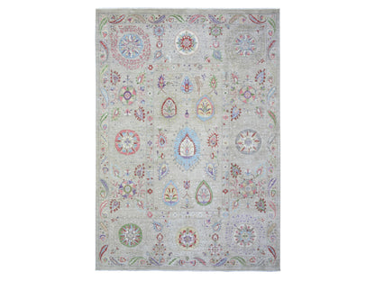 Peshawar Oushak hand-knotted wool rug in Beige, 10' x 13'10", SKU O072929