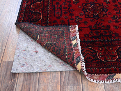 Tribal & Geometric hand-knotted wool rug in Red, 3'3" x 5'1" — SKU O0729 (view 3)