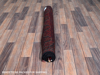 Tribal & Geometric hand-knotted wool rug in Red, 3'3" x 5'1" — SKU O0729 (view 5)