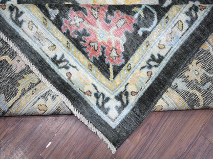 Oushak Oushak hand-knotted wool rug in Black, 11'9" x 17'7" — SKU O073022 (view 6)