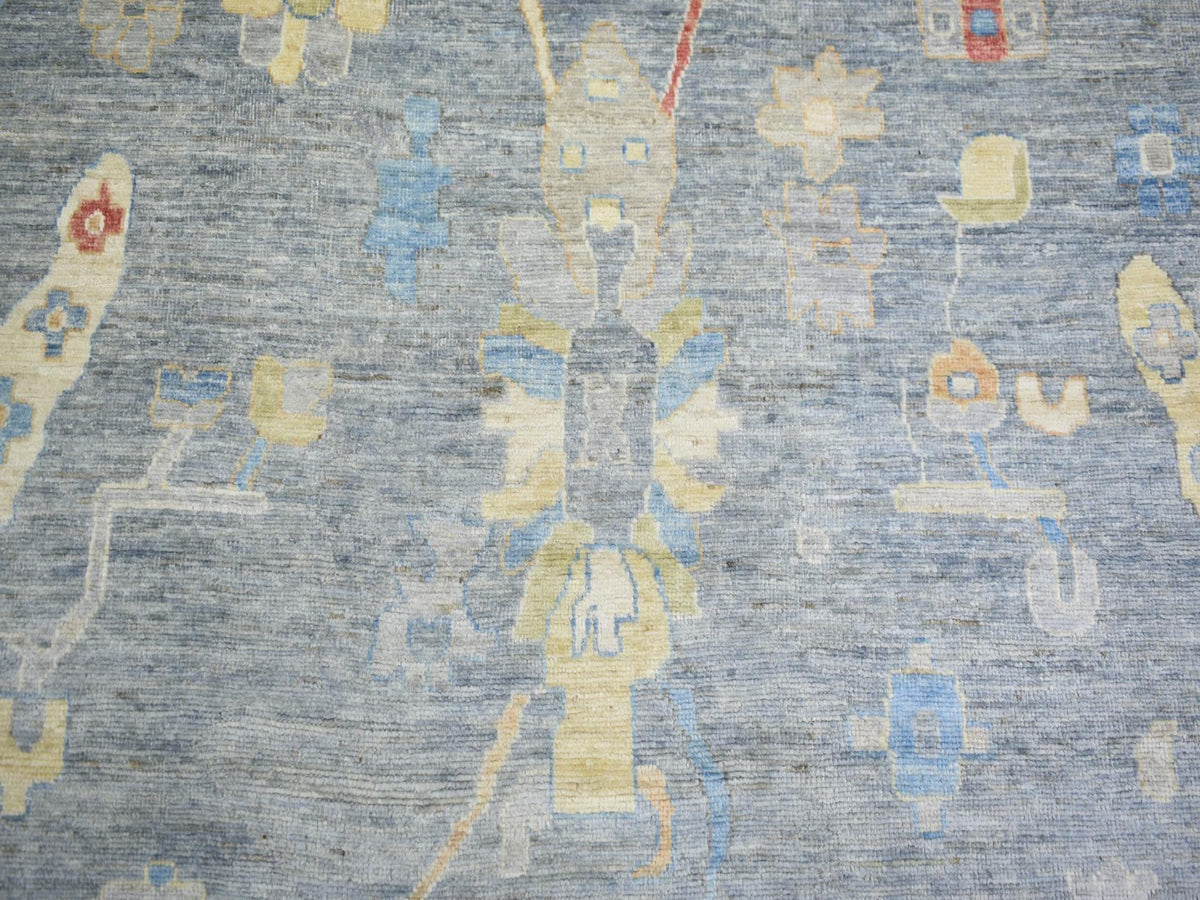 Oushak Oushak hand-knotted wool rug in Gray, 12' x 16' — SKU O073024 (view 8)