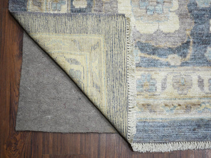 Grey 11'9" x 15'7" Oushak And Peshawar Hand knotted Wool Rug - Sku: O073027