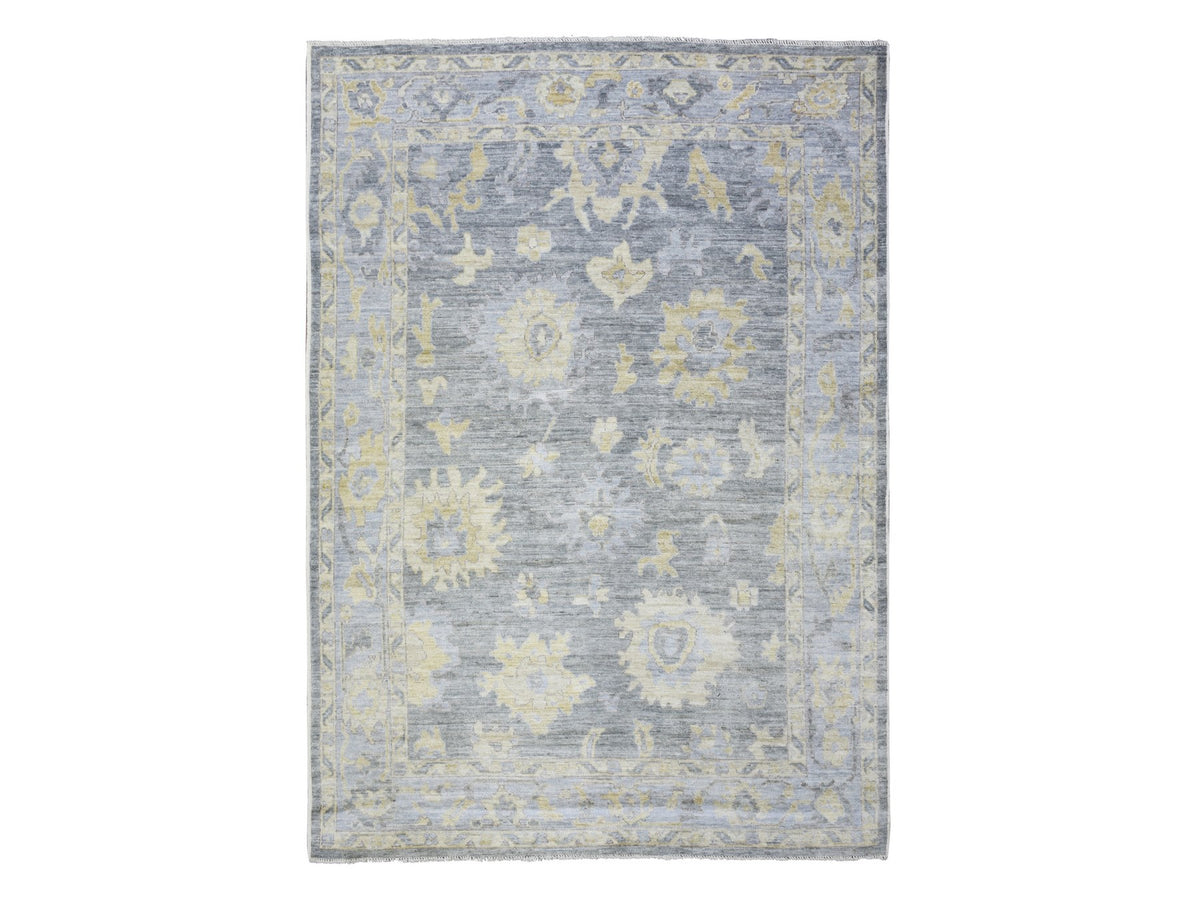 Oushak Oushak hand-knotted wool rug in Gray, 6'2" x 8'9" — SKU O073033