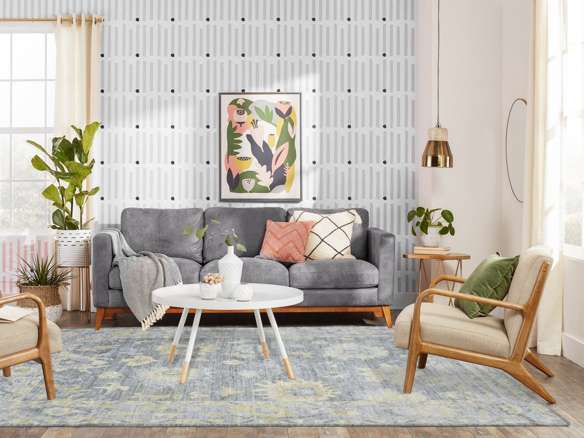 Oushak Oushak hand-knotted wool rug in Gray, 6'2" x 8'9" — SKU O073033 (view 2)