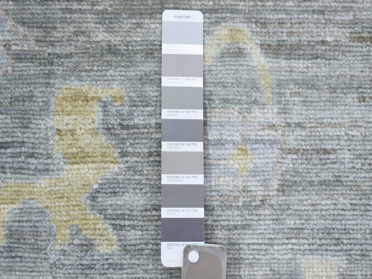 Oushak Oushak hand-knotted wool rug in Gray, 6'2" x 8'9" — SKU O073033 (view 4)