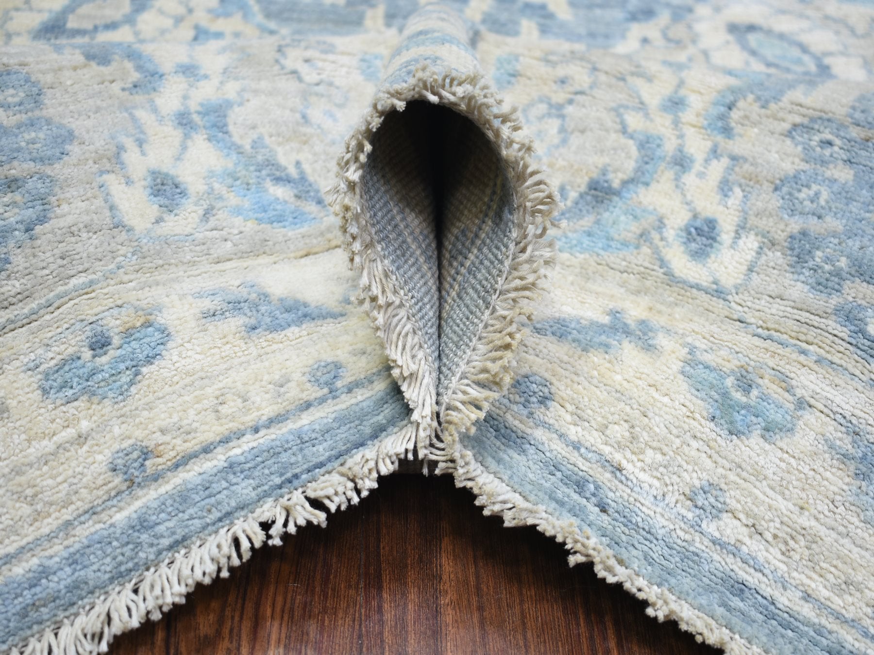 Mahal Oushak hand-knotted wool rug in Gray, 8'2" x 9'8" — SKU O073052 (view 5)