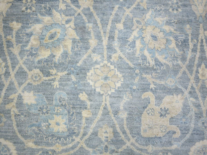 Mahal Oushak hand-knotted wool rug in Gray, 8'2" x 9'8" — SKU O073052 (view 8)