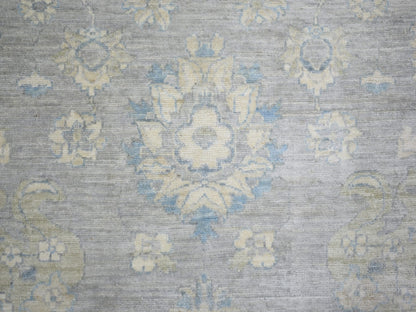 Mahal Oushak hand-knotted wool rug in Gray & Blue, 8' x 10' — SKU O073053 (view 8)