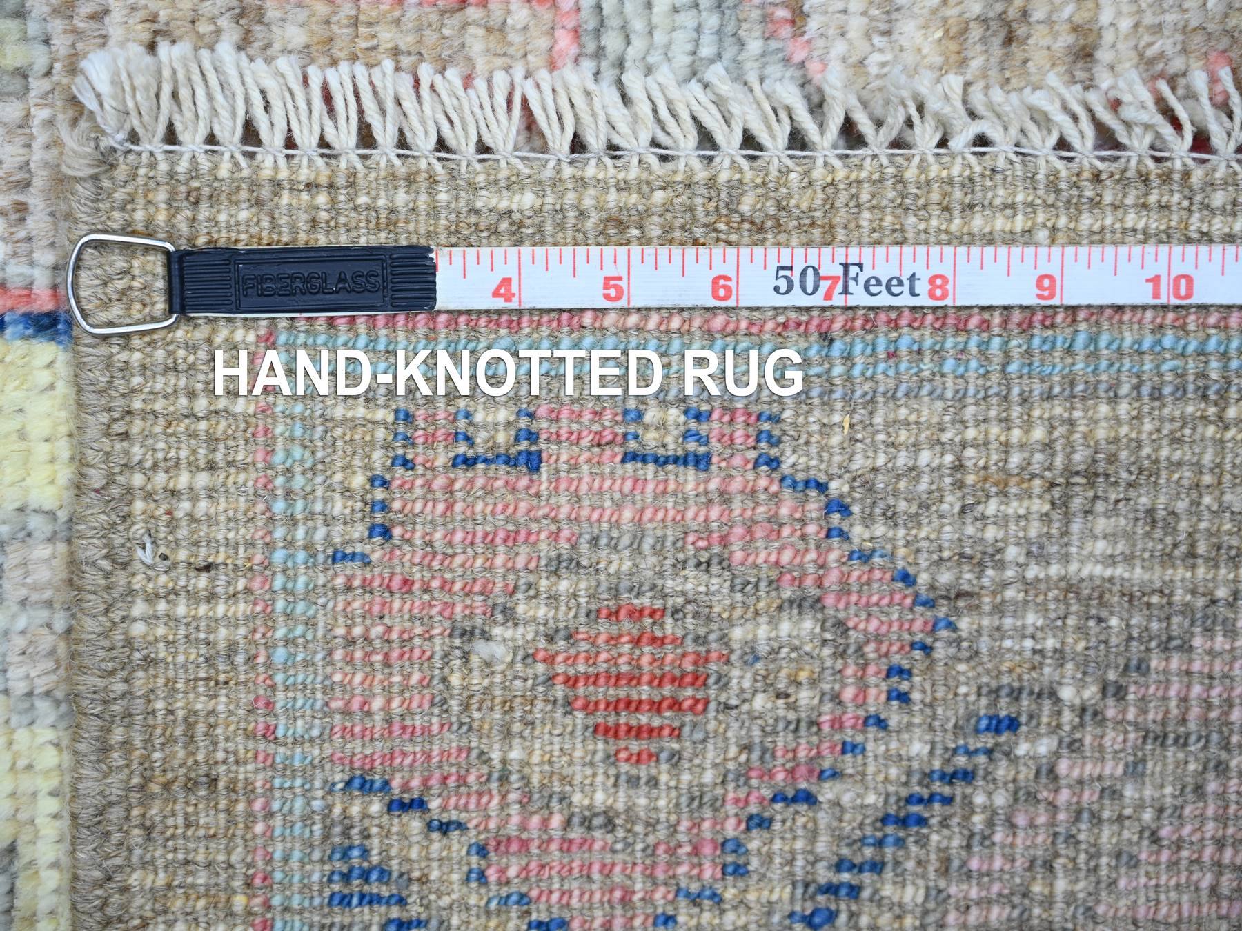 Tribal & Geometric hand-knotted wool rug in Gray, 6'1" x 9' — SKU O073101 (view 7)