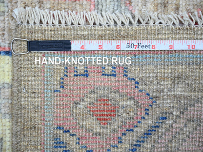 Tribal & Geometric hand-knotted wool rug in Gray, 6'1" x 9' — SKU O073101 (view 7)