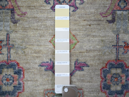 Beige 3'0" x 4'10" Oushak And Peshawar Hand knotted Wool Rug - Sku: O073131