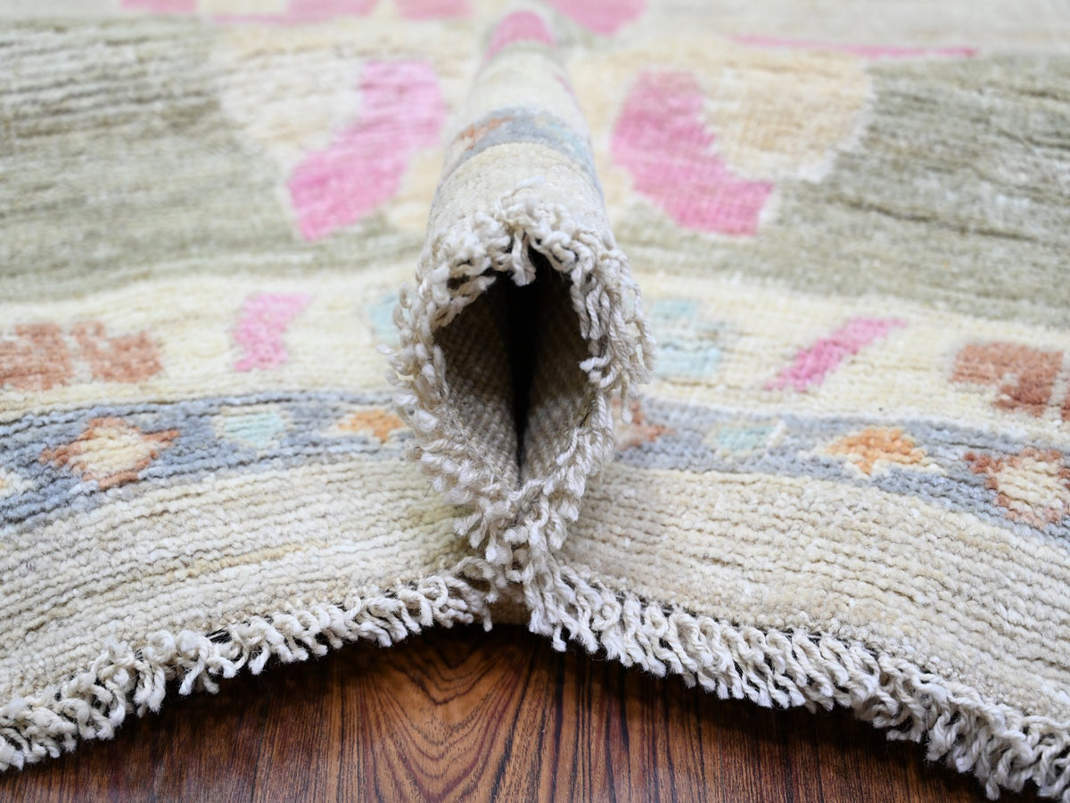 Oushak Oushak hand-knotted wool rug in Gray & Green, 11'10" x 15'5" — SKU O073147 (view 5)