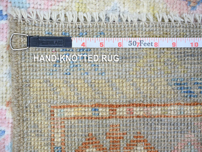 Grey 6'1" x 8'10" Tribal & Geometric Hand knotted Wool Rug - Sku: O073261