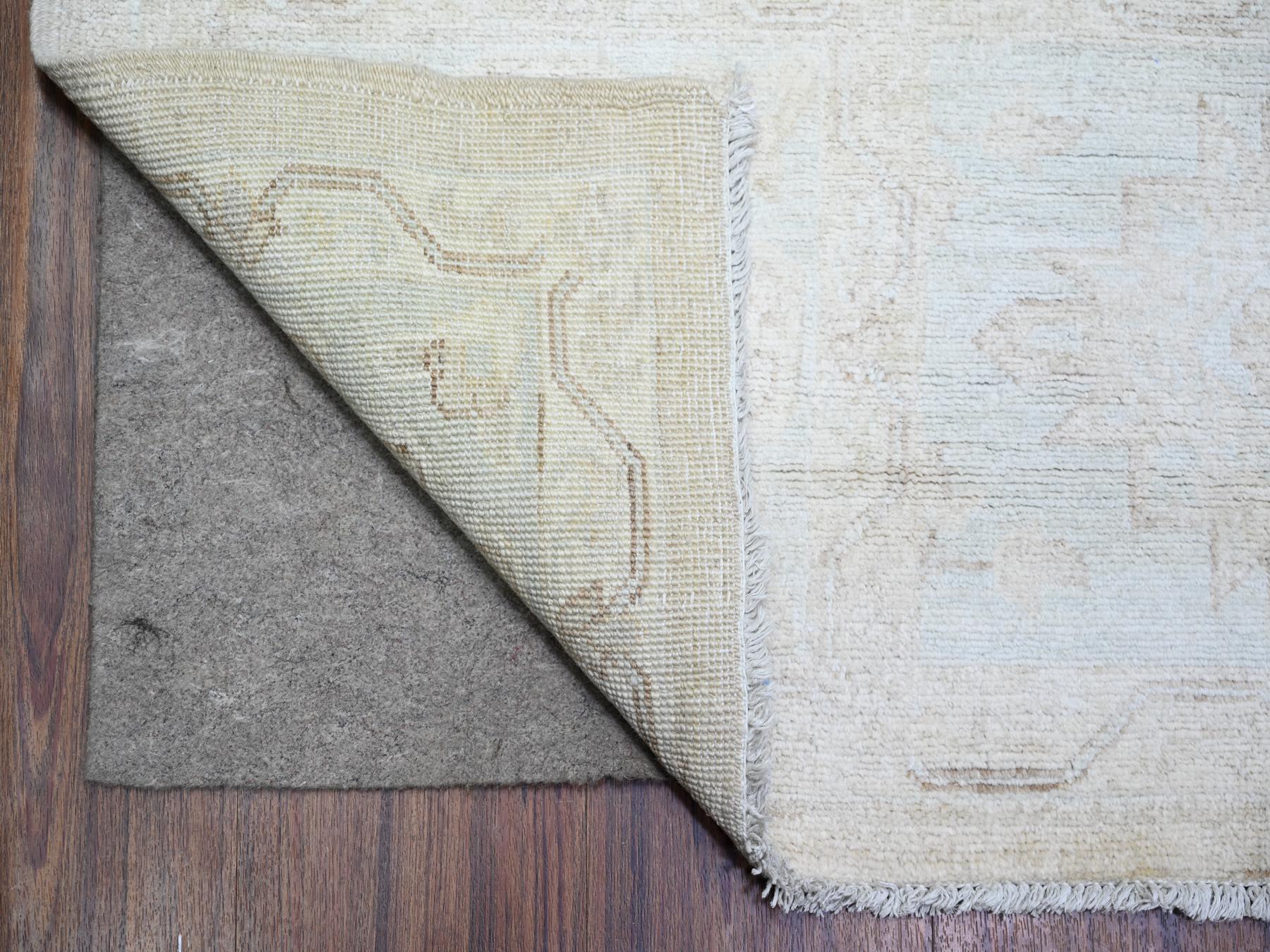 Peshawar Oushak hand-knotted wool rug in Ivory, 8' x 9'8" — SKU O073278 (view 4)
