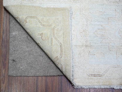 Peshawar Oushak hand-knotted wool rug in Ivory, 8' x 9'8" — SKU O073278 (view 4)