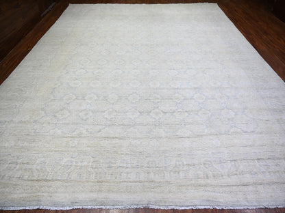 Peshawar Oushak hand-knotted wool rug in Gray, 11'9" x 14'3" — SKU O073280 (view 2)