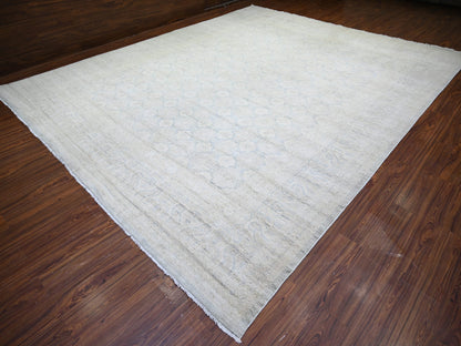 Peshawar Oushak hand-knotted wool rug in Gray, 11'9" x 14'3" — SKU O073280 (view 3)
