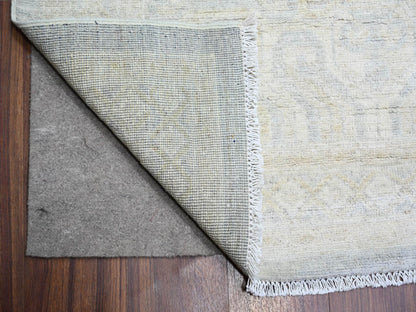 Grey 11'9" x 14'3" Oushak And Peshawar Hand knotted Wool Rug - Sku: O073280