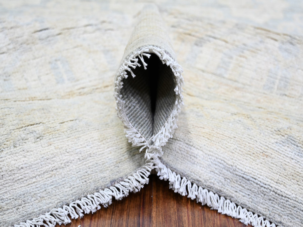 Peshawar Oushak hand-knotted wool rug in Gray, 11'9" x 14'3" — SKU O073280 (view 5)