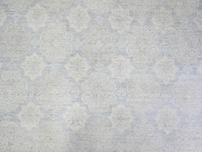 Peshawar Oushak hand-knotted wool rug in Gray, 11'9" x 14'3" — SKU O073280 (view 8)