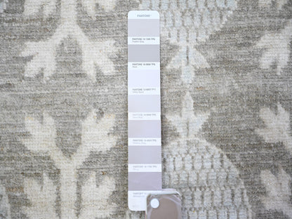 Khotan Khotan hand-knotted wool rug in Gray & Ivory, 11'2" x 14'3" — SKU O073281 (view 7)