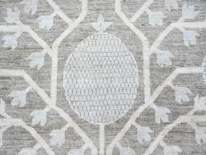 Khotan Khotan hand-knotted wool rug in Gray & Ivory, 11'2" x 14'3" — SKU O073281 (view 8)