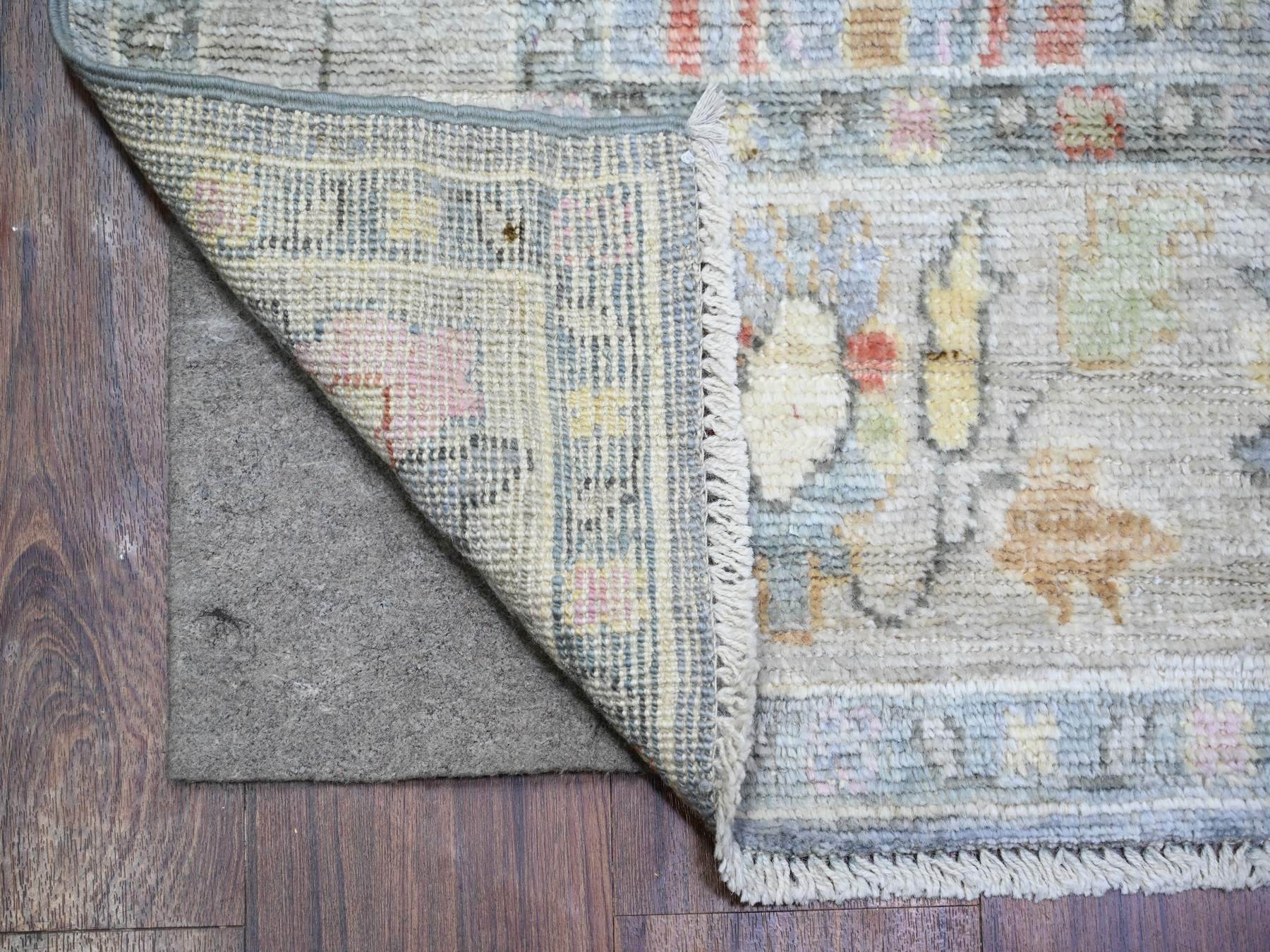 Oushak Oushak hand-knotted wool runner in Gray, 4' x 11'7" — SKU O073296 (view 2)