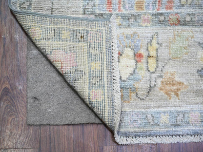 Oushak Oushak hand-knotted wool runner in Gray, 4' x 11'7" — SKU O073296 (view 2)