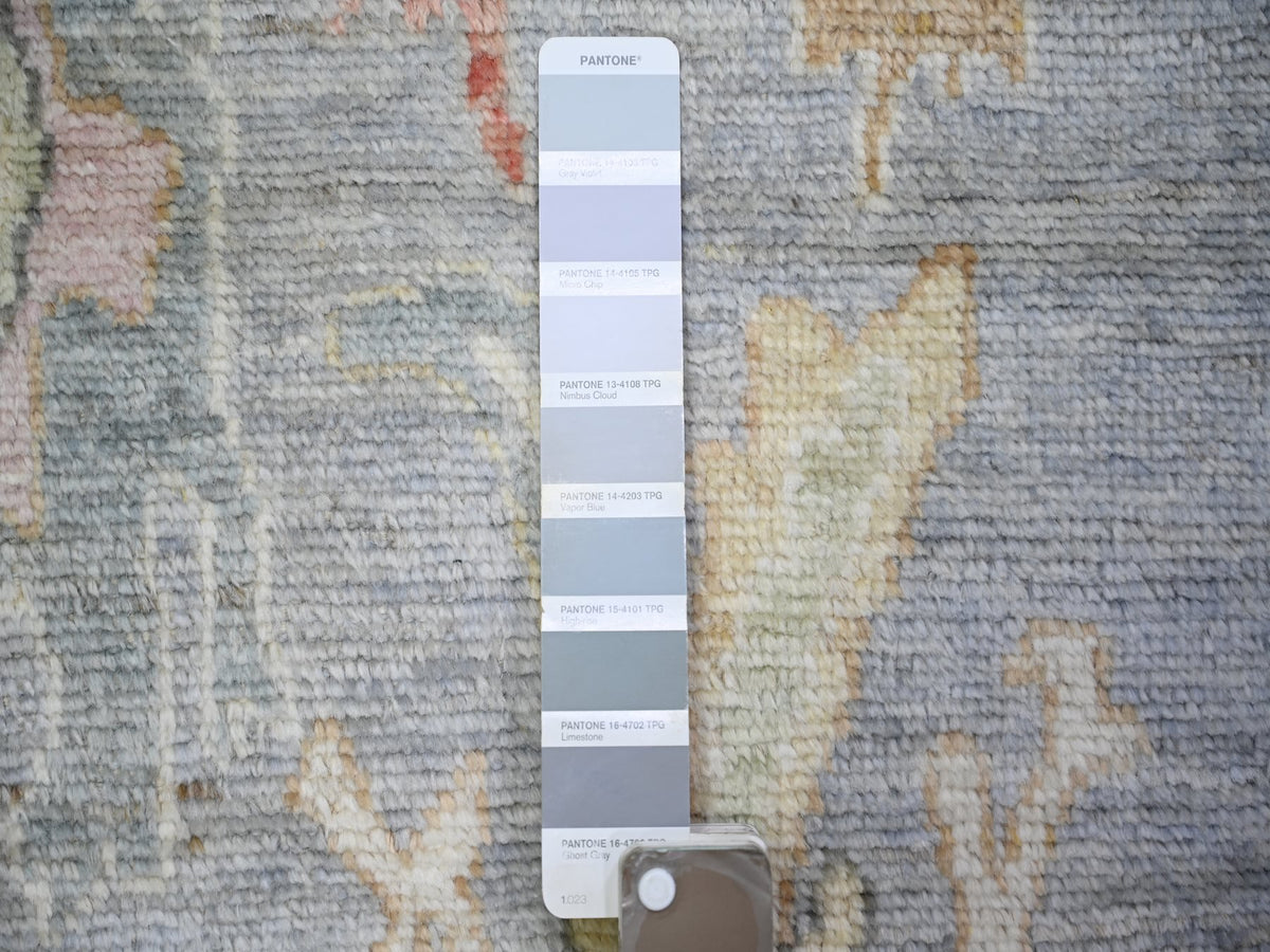 Oushak Oushak hand-knotted wool runner in Gray, 4' x 11'7" — SKU O073296 (view 3)