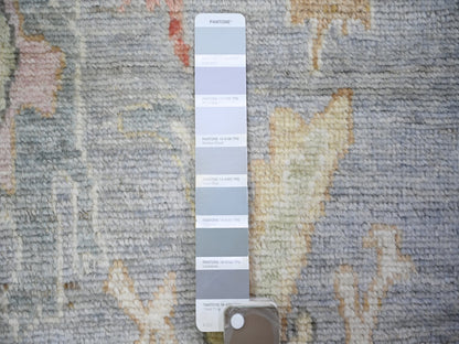 Oushak Oushak hand-knotted wool runner in Gray, 4' x 11'7" — SKU O073296 (view 3)