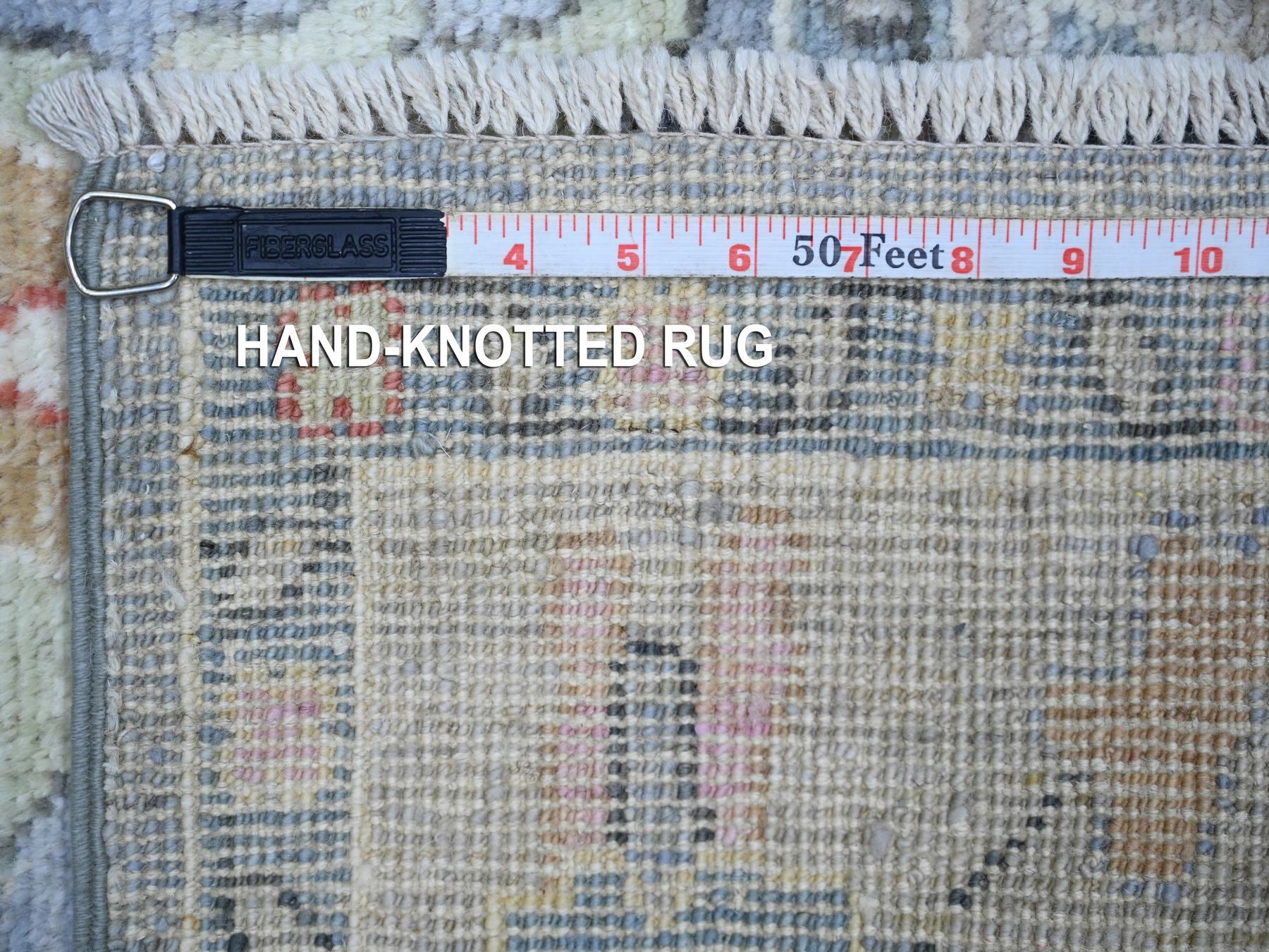 Oushak Oushak hand-knotted wool runner in Gray, 4' x 11'7" — SKU O073296 (view 6)