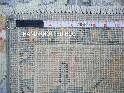 Oushak Oushak hand-knotted wool runner in Gray, 4' x 11'7" — SKU O073296 (view 6)