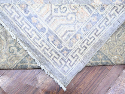 Grey 10'0" x 14'1" Oushak And Peshawar Hand knotted Wool Rug - Sku: O073397