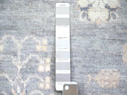 Grey 10'0" x 14'1" Oushak And Peshawar Hand knotted Wool Rug - Sku: O073397