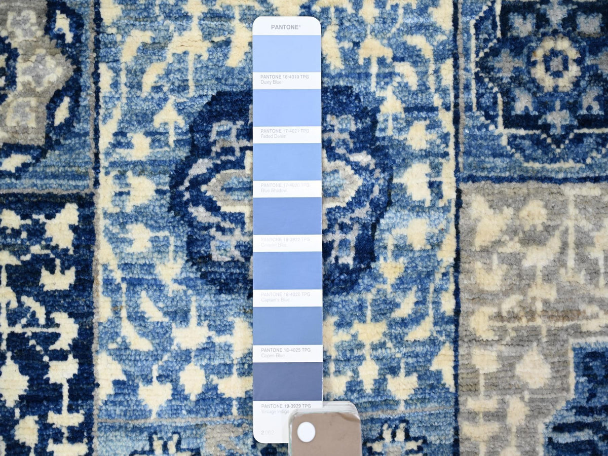 Peshawar Oushak hand-knotted wool rug in Blue, 5'7" x 9'2", SKU O073407 (view 4)