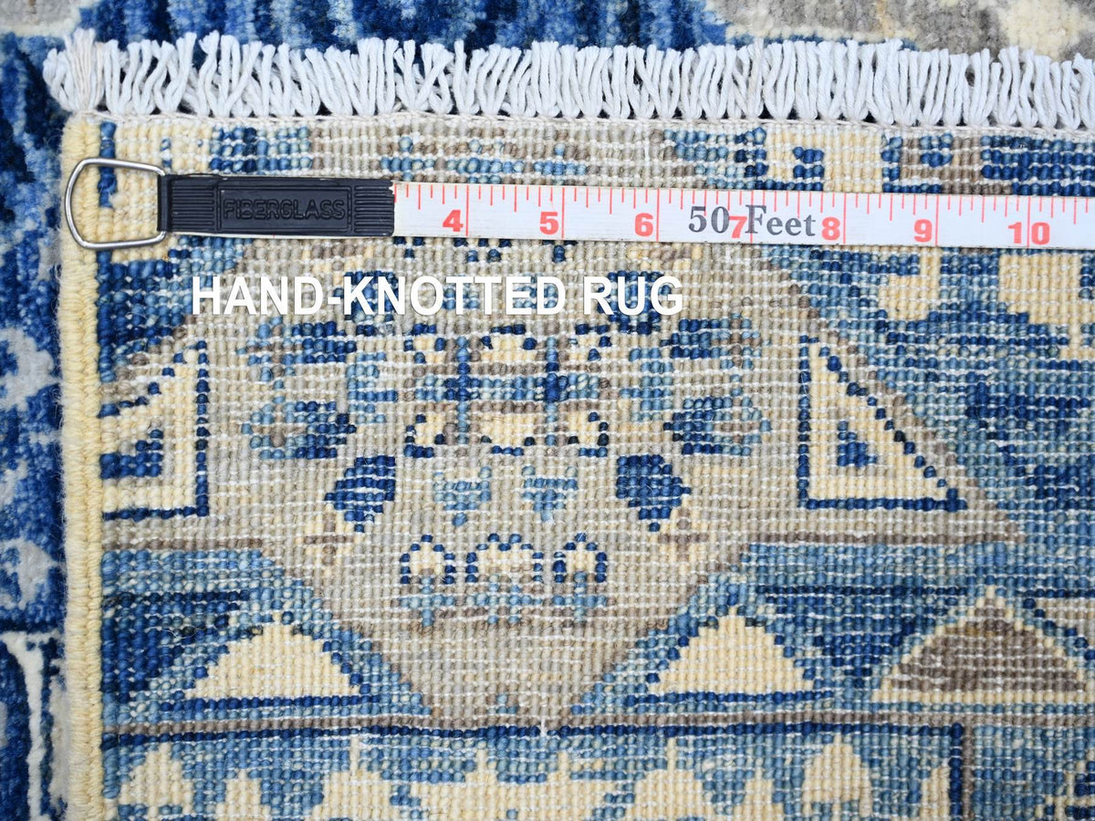 Peshawar Oushak hand-knotted wool rug in Blue, 5'7" x 9'2", SKU O073407 (view 7)
