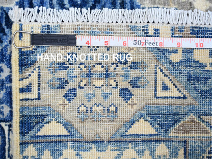 Peshawar Oushak hand-knotted wool rug in Blue, 5'7" x 9'2", SKU O073407 (view 7)