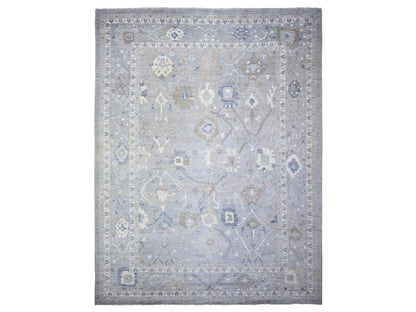 Oushak Oushak hand-knotted wool rug in Gray, 12' x 15'6" — SKU O073447