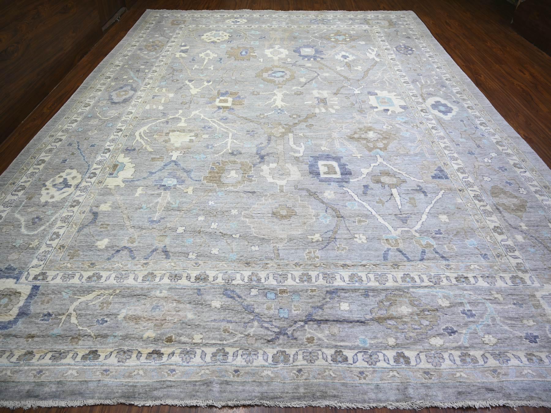 Oushak Oushak hand-knotted wool rug in Gray, 12' x 15'6" — SKU O073447 (view 2)