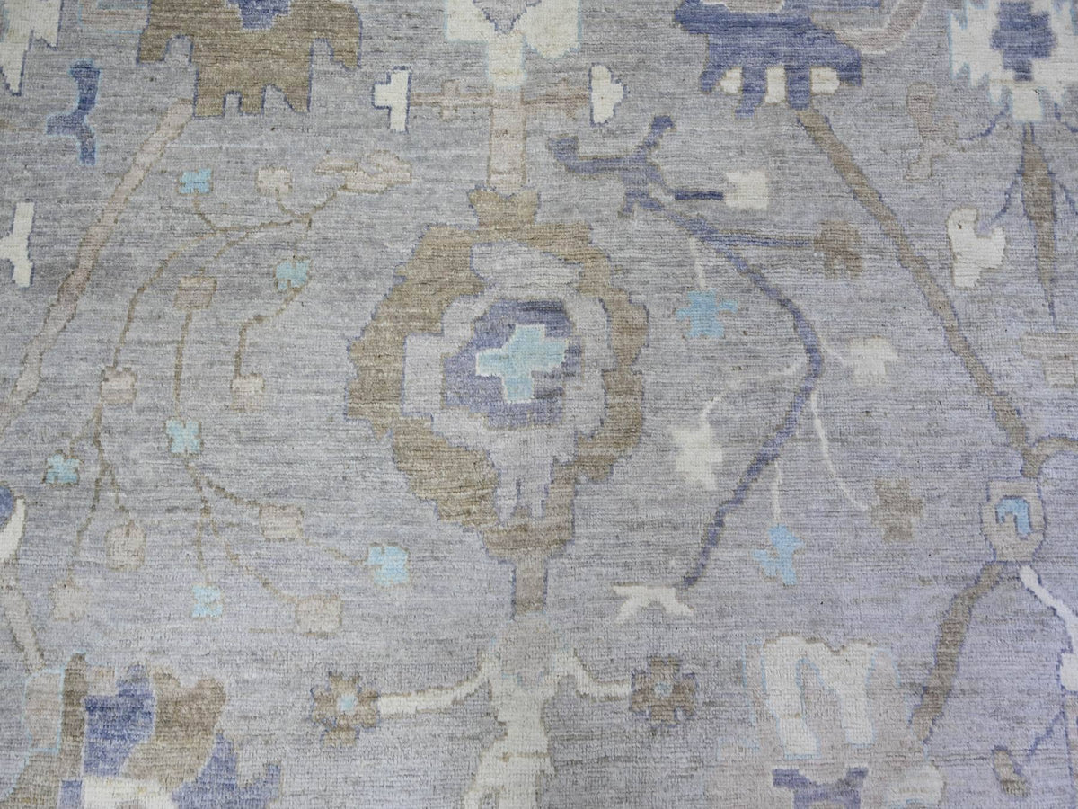 Oushak Oushak hand-knotted wool rug in Gray, 12' x 15'6" — SKU O073447 (view 8)