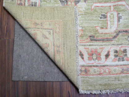 Green 13'10" x 19'8" Oushak / Peshawar Hand knotted Wool Rug - Sku: O073448