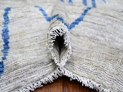 Grey 11'9" x 15'7" Tribal & Geometric Hand knotted Wool Rug - Sku: O073491
